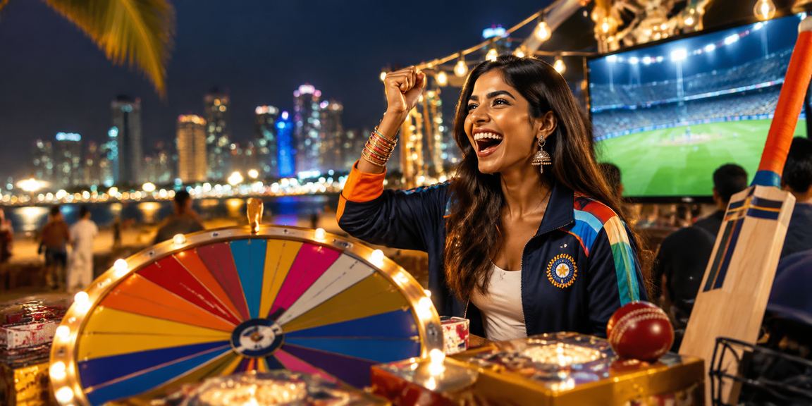 Evening cricket betting market scene in India